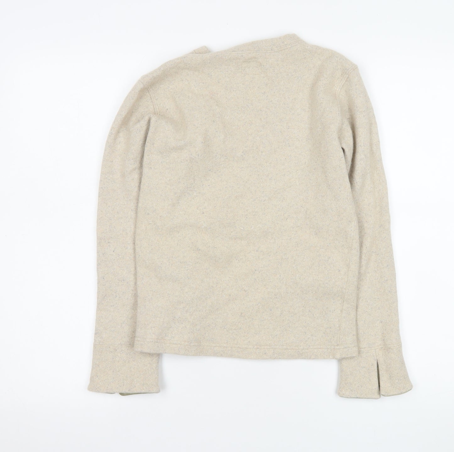 Armani Junior Beige Wool Crew Neck Pullover Jumper L Teens