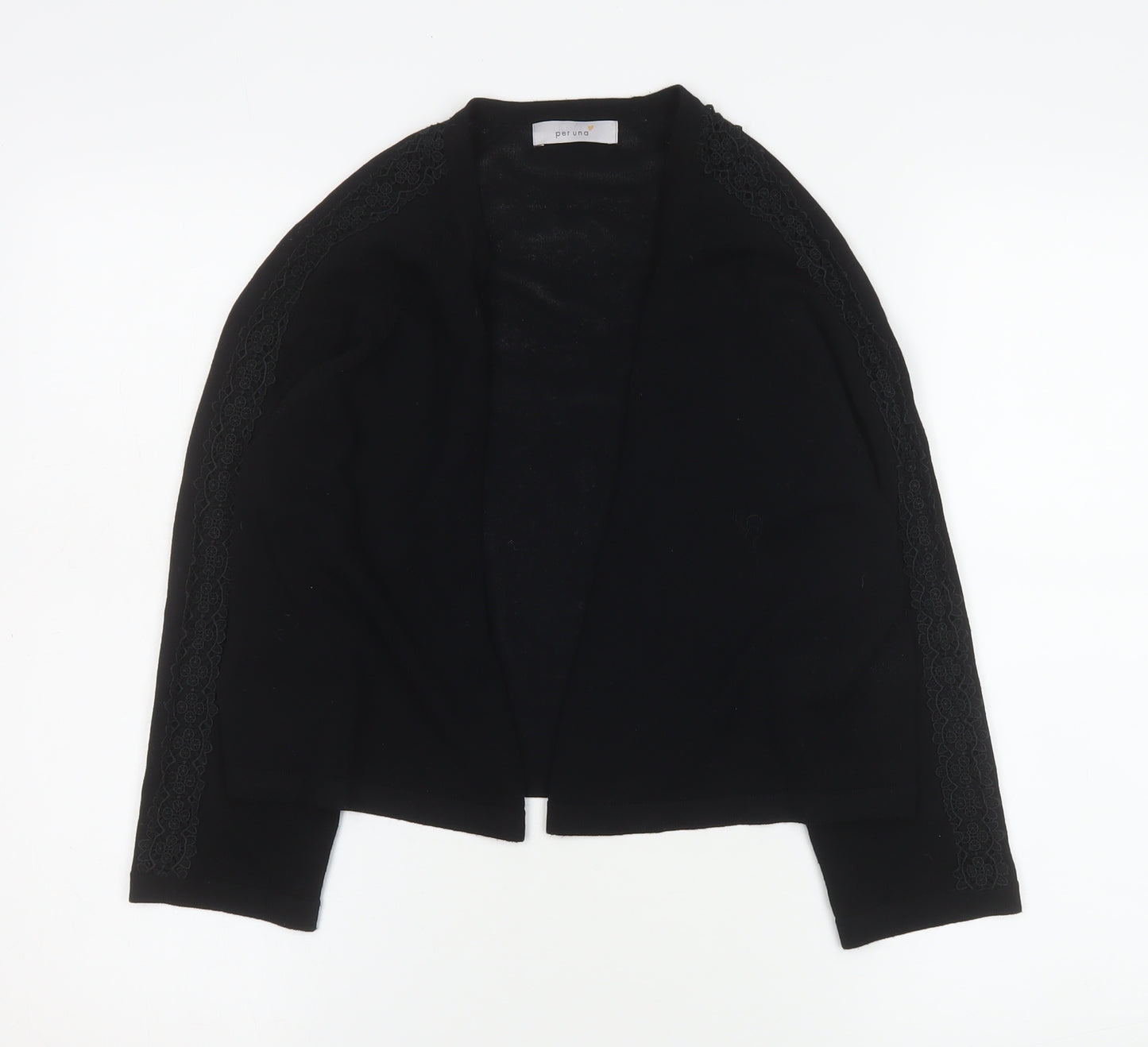 Marks and Spencer Women’s Black Lace Trim Cardigan Size 14