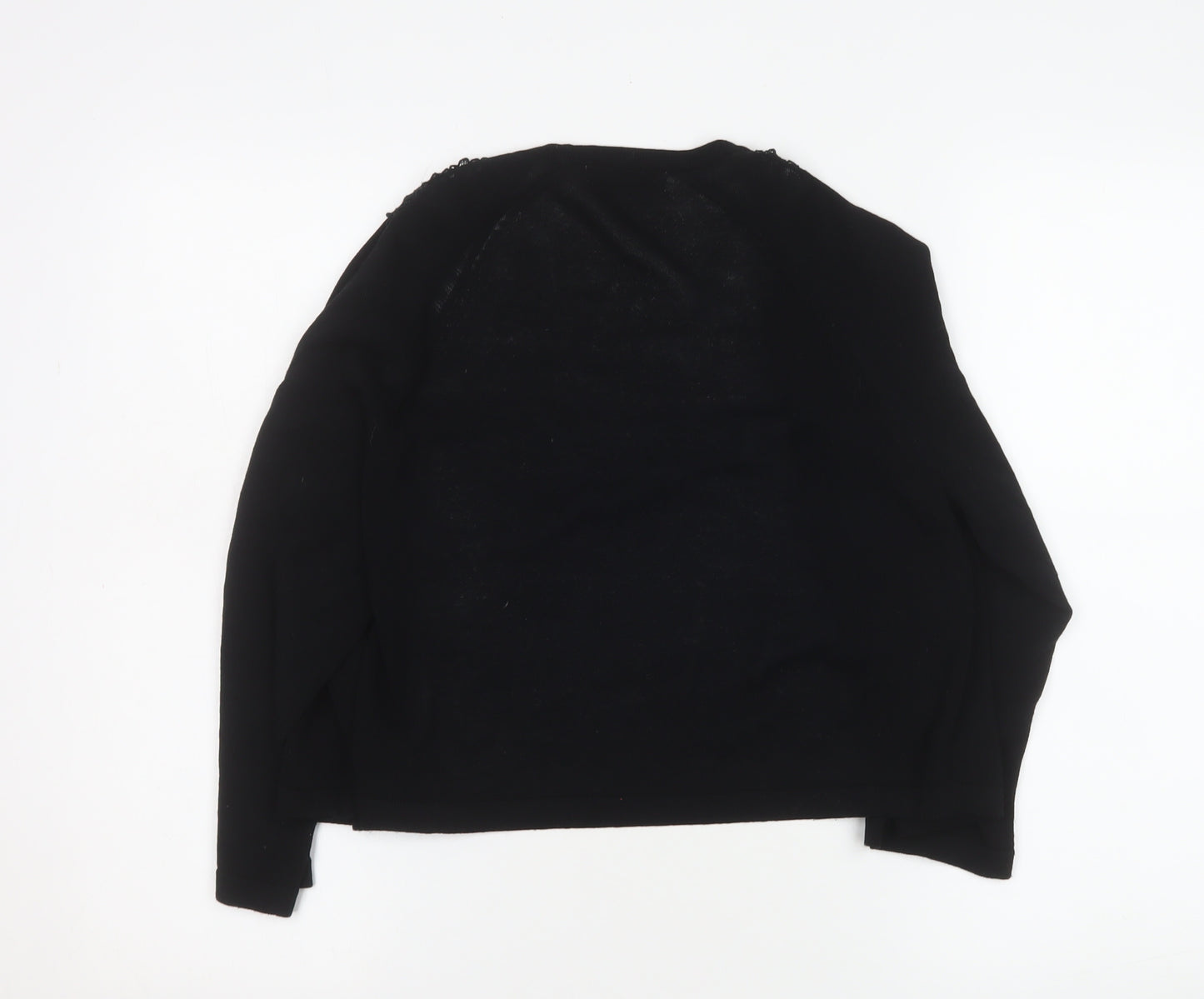 Marks and Spencer Women’s Black Lace Trim Cardigan Size 14
