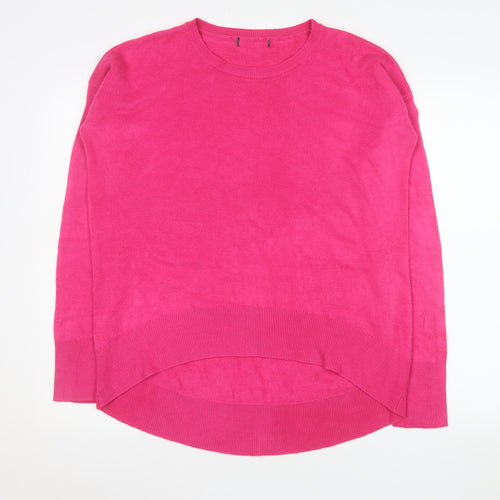 Primark Women’s Pink Crew Neck Long Sleeve Pullover Jumper Size 10/12