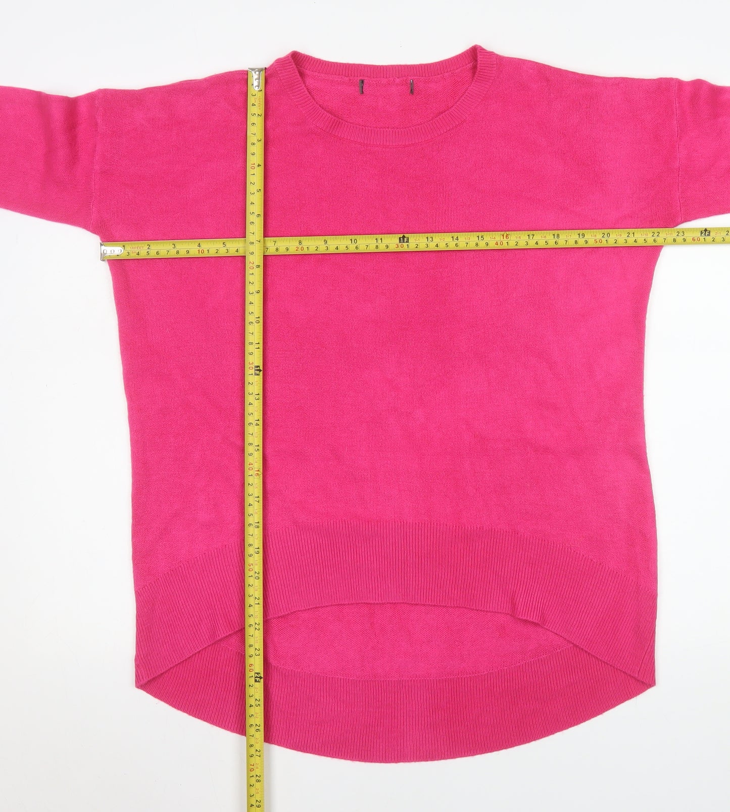Primark Women’s Pink Crew Neck Long Sleeve Pullover Jumper Size 10/12