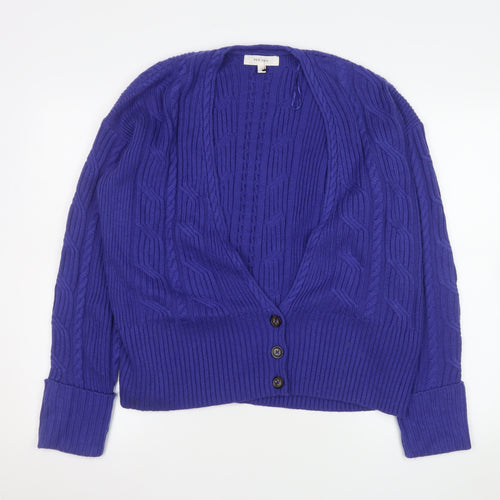 Marks and Spencer Women’s Purple Cable-Knit Cardigan Size 18