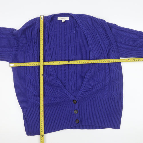 Marks and Spencer Women’s Purple Cable-Knit Cardigan Size 18
