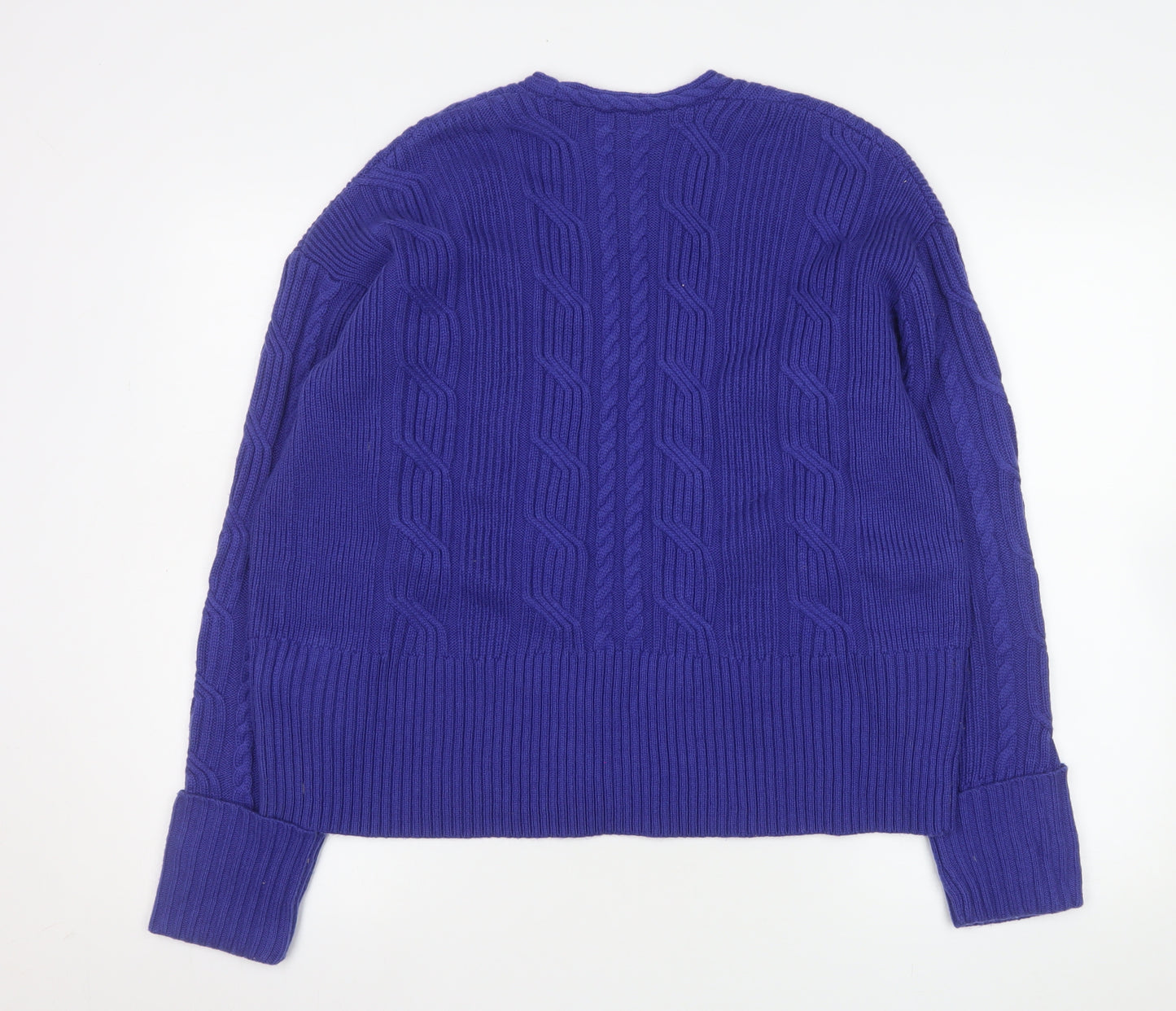 Marks and Spencer Women’s Purple Cable-Knit Cardigan Size 18