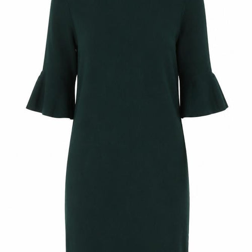 Tu Women Green Size 10 Shift Knit Knee Length Dress
