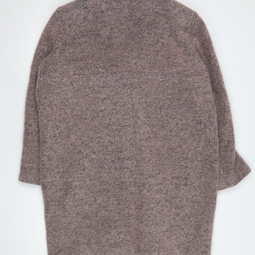 Marks and Spencer Women’s Pink Wool Blend Long Overcoat Size 16