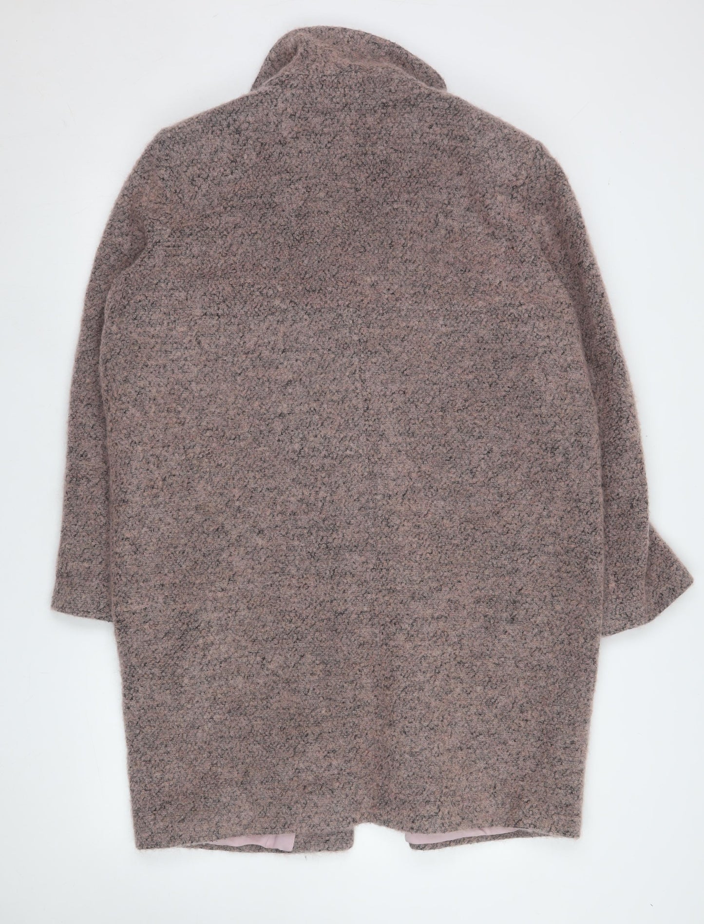 Marks and Spencer Women’s Pink Wool Blend Long Overcoat Size 16