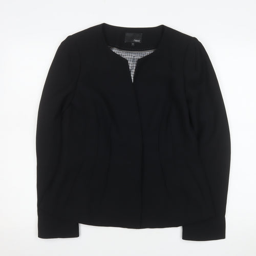 Next Women's Black Size 12 Regular Suit Jacket Polyester Lined Workwear