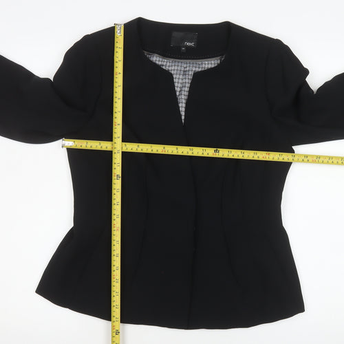 Next Women's Black Size 12 Regular Suit Jacket Polyester Lined Workwear