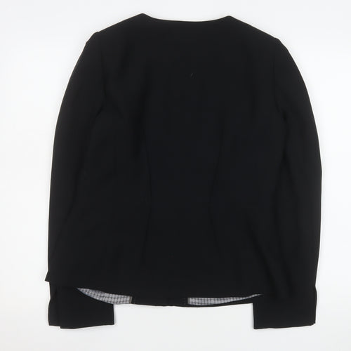 Next Women's Black Size 12 Regular Suit Jacket Polyester Lined Workwear