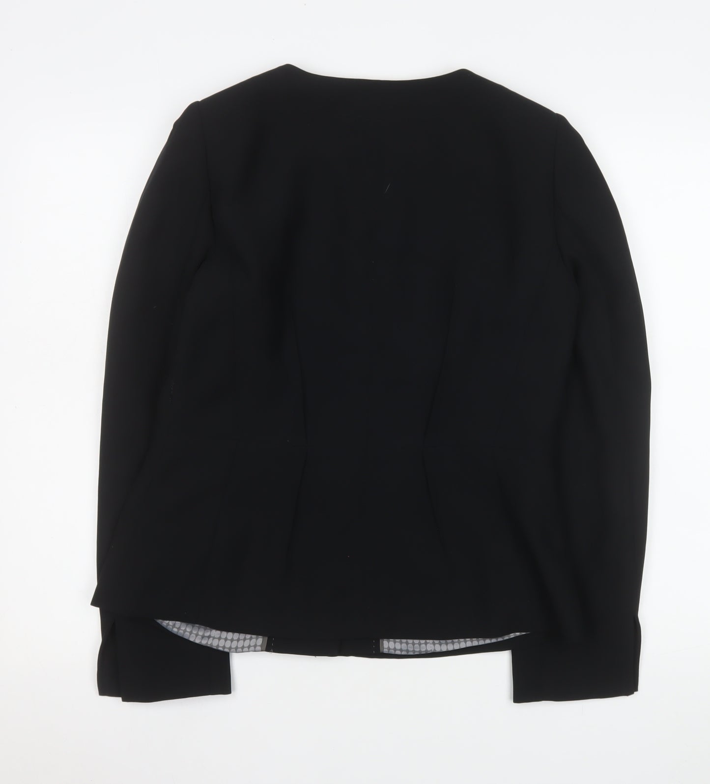 Next Women's Black Size 12 Regular Suit Jacket Polyester Lined Workwear