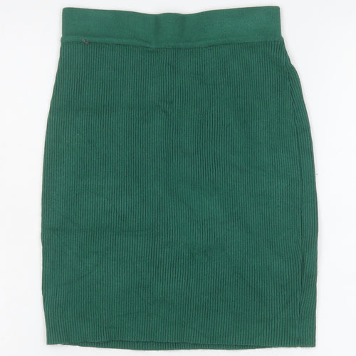 Sorelle UK Women’s Green Ribbed Knit Pencil Skirt Size S