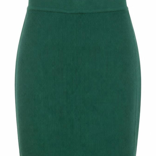Sorelle UK Women’s Green Ribbed Knit Pencil Skirt Size S