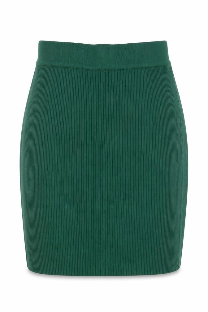 Sorelle UK Women’s Green Ribbed Knit Pencil Skirt Size S