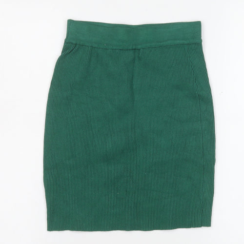 Sorelle UK Women’s Green Ribbed Knit Pencil Skirt Size S