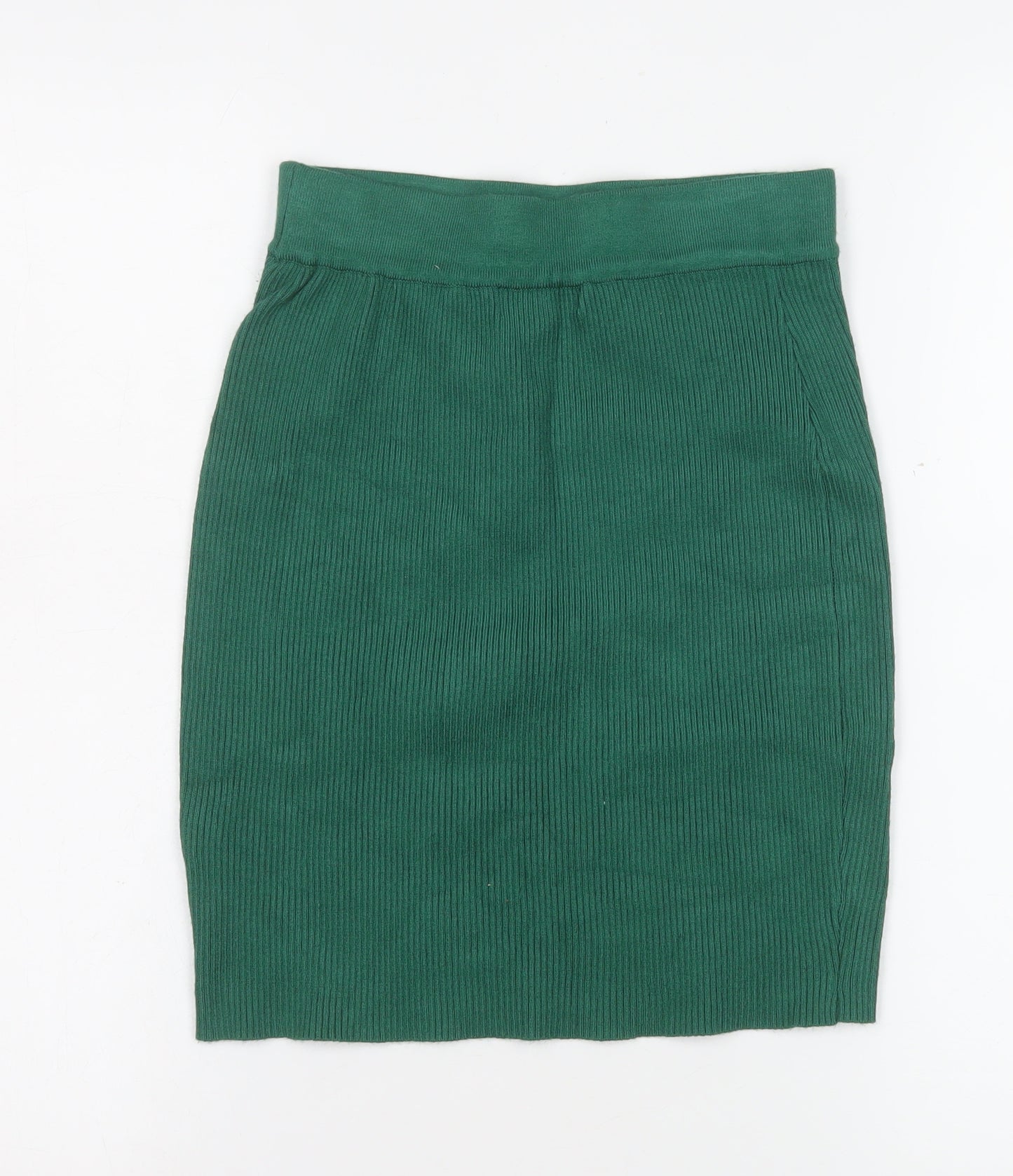 Sorelle UK Women’s Green Ribbed Knit Pencil Skirt Size S