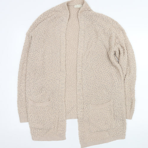 Jolie & Joy Womens Beige Chunky Knit Longline Cardigan XL
