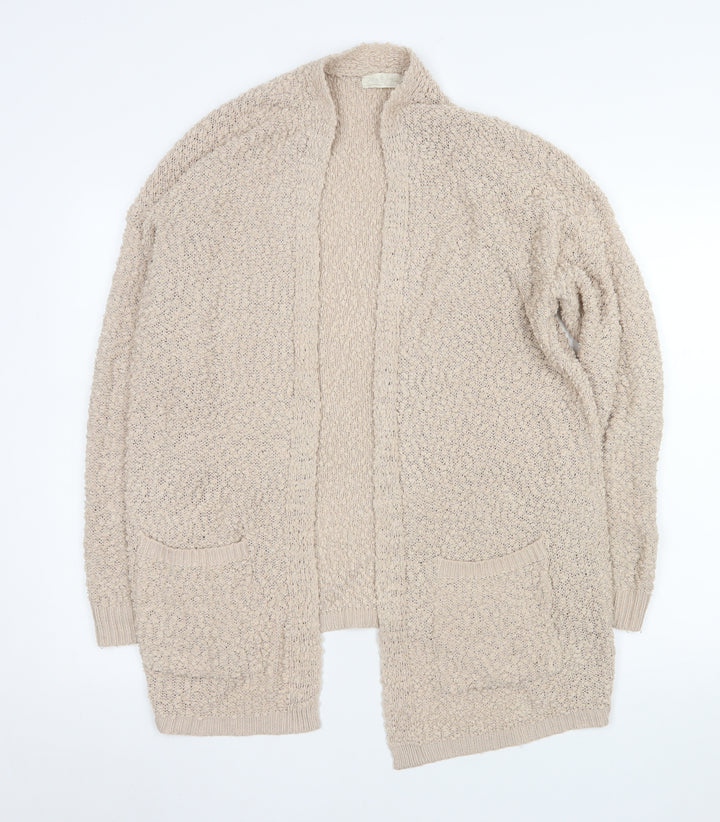 Jolie & Joy Womens Beige Chunky Knit Longline Cardigan XL
