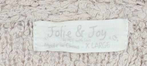Jolie & Joy Womens Beige Chunky Knit Longline Cardigan XL