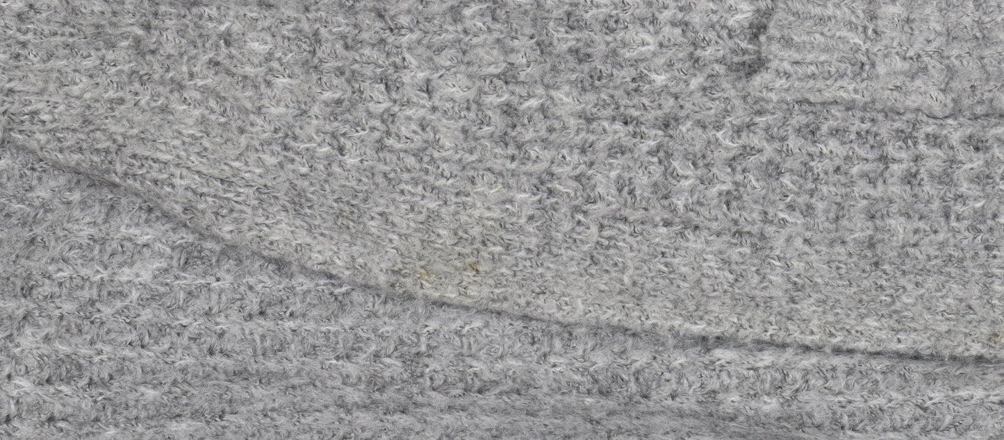 Abercrombie & Fitch Women Grey Chunky Knit Longline Cardigan M
