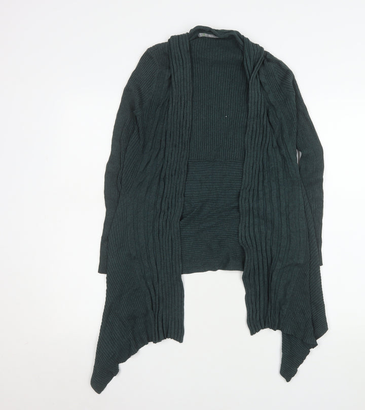 Marks and Spencer Women Forest Green Open Knit Long Sleeve Cardigan UK 12