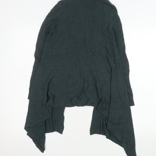 Marks and Spencer Women Forest Green Open Knit Long Sleeve Cardigan UK 12