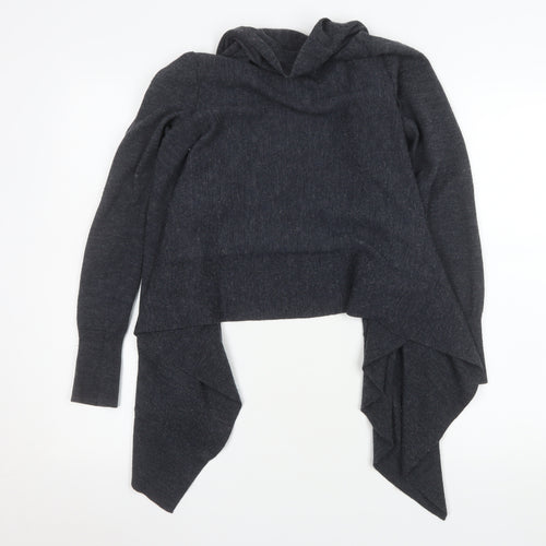 H&M Women’s Grey Wool Blend Wrap Cardigan XS