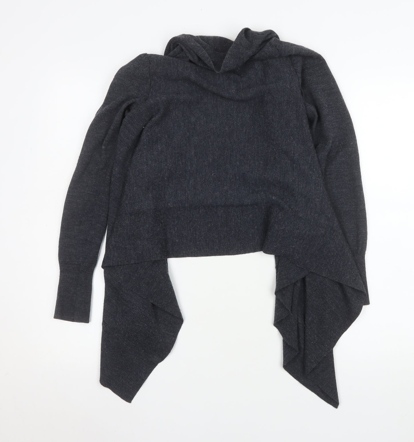 H&M Women’s Grey Wool Blend Wrap Cardigan XS