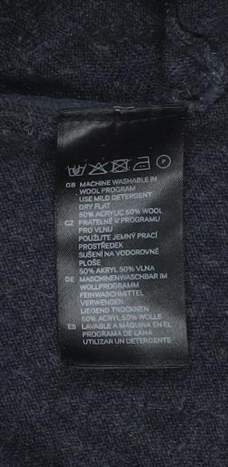 H&M Women’s Grey Wool Blend Wrap Cardigan XS