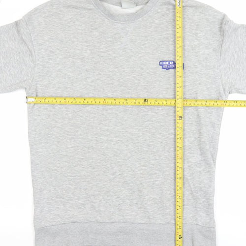 Jack & Jones Mens Grey Core Logo Pullover Sweatshirt Size S