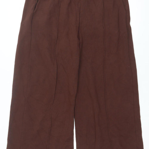 Ro&Zo Petite Women’s Brown Jersey Relaxed Tracksuit Sweatpants L