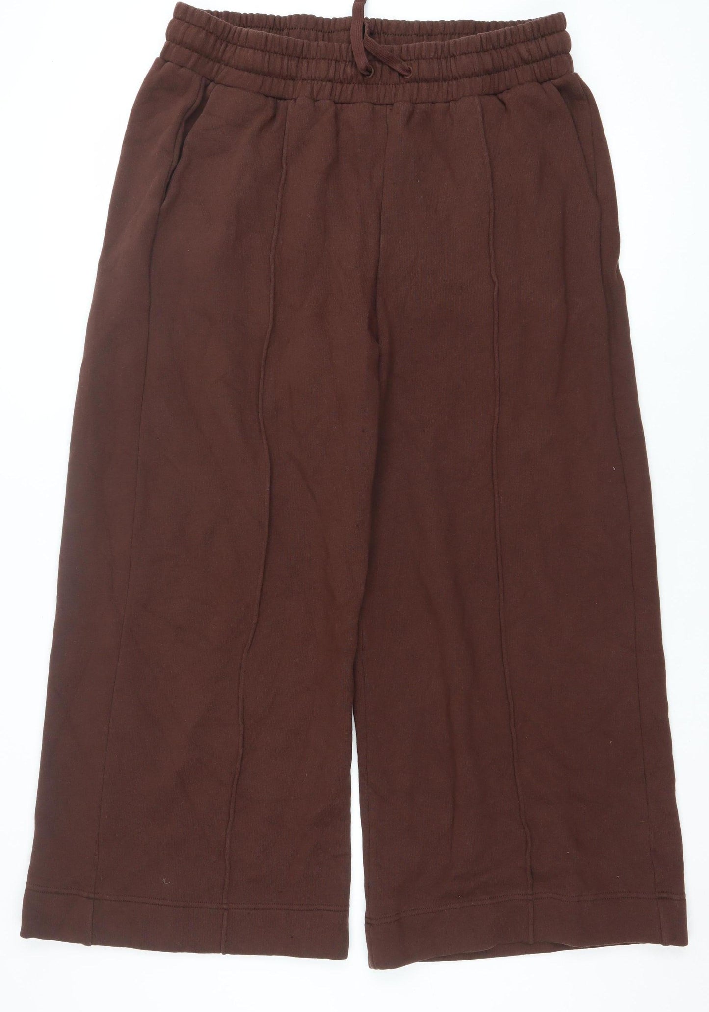 Ro&Zo Petite Women’s Brown Jersey Relaxed Tracksuit Sweatpants L