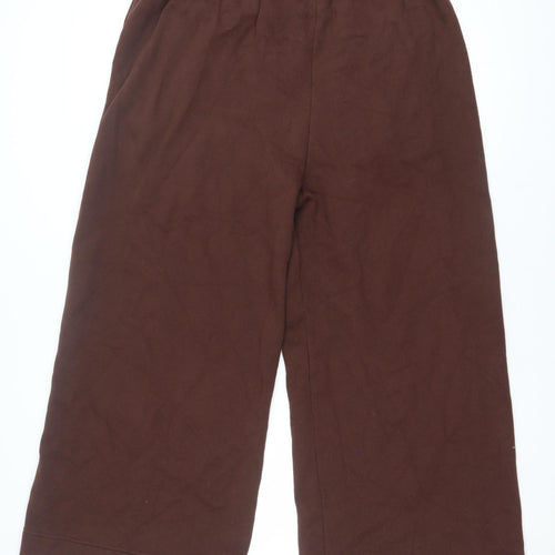 Ro&Zo Petite Women’s Brown Jersey Relaxed Tracksuit Sweatpants L