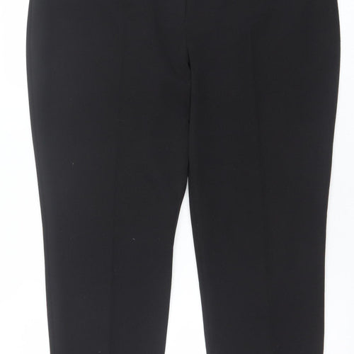 Wallis Petite Women's Black Size 16 Ankle Trousers Stretch Workwear