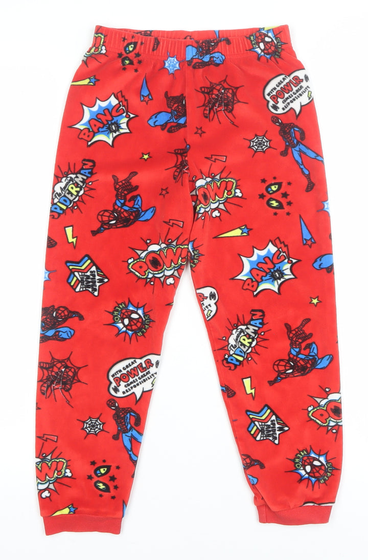 Marks and Spencer Boys Red Spider-Man Fleece Pyjama Pants 7-8 Years