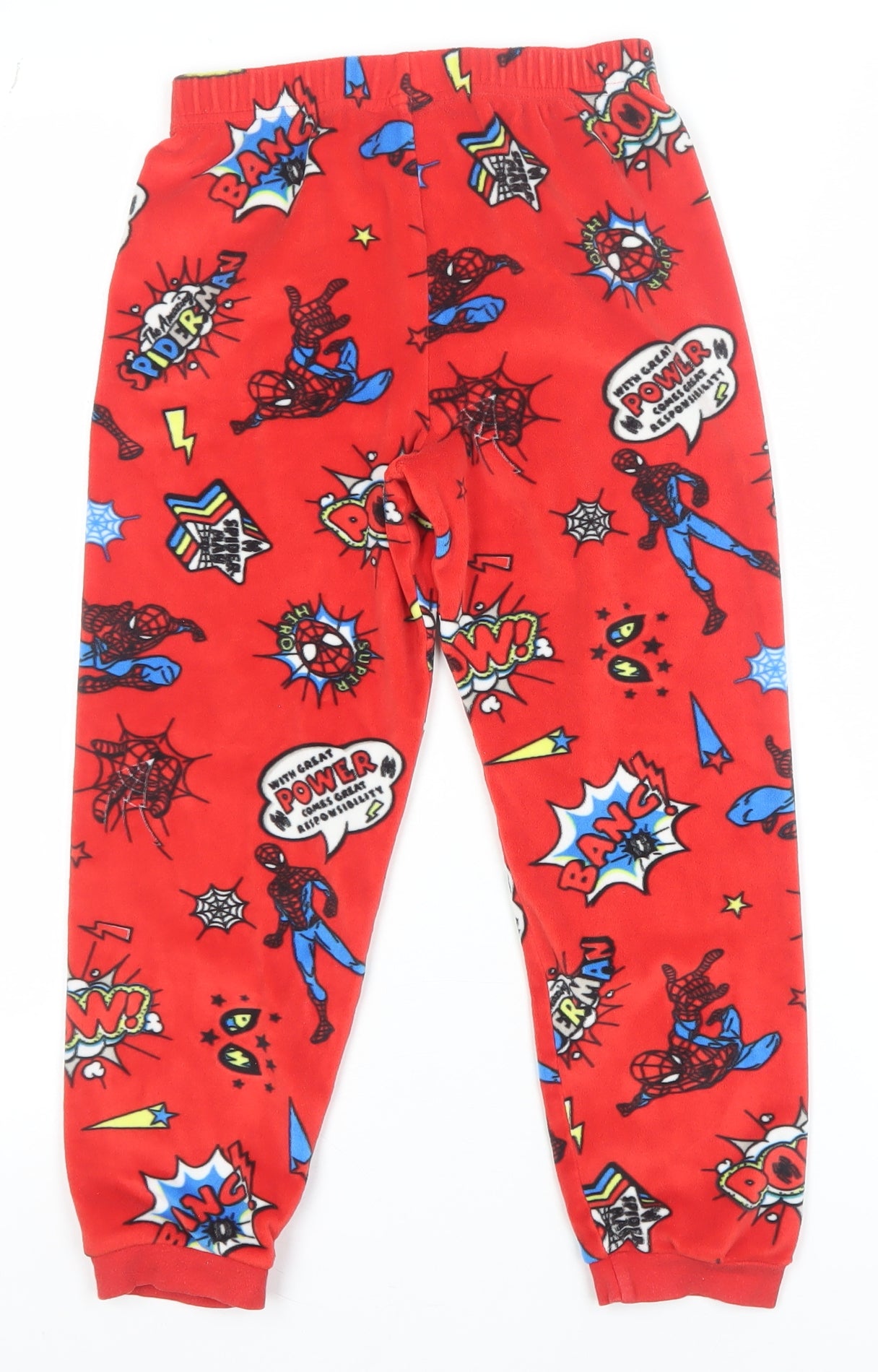 Marks and Spencer Boys Red Spider-Man Fleece Pyjama Pants 7-8 Years
