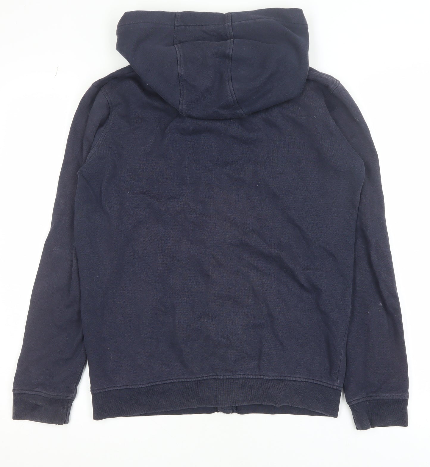 Lyle & Scott Junior Boys Navy Blue Full Zip Hoodie 14-15 Years Cotton Blend