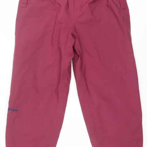 Wilson Women’s Pink Waterproof Sports Trousers Size L Polyester