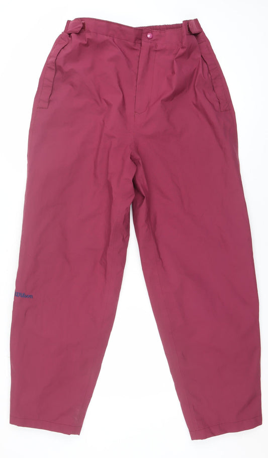 Wilson Women’s Pink Waterproof Sports Trousers Size L Polyester