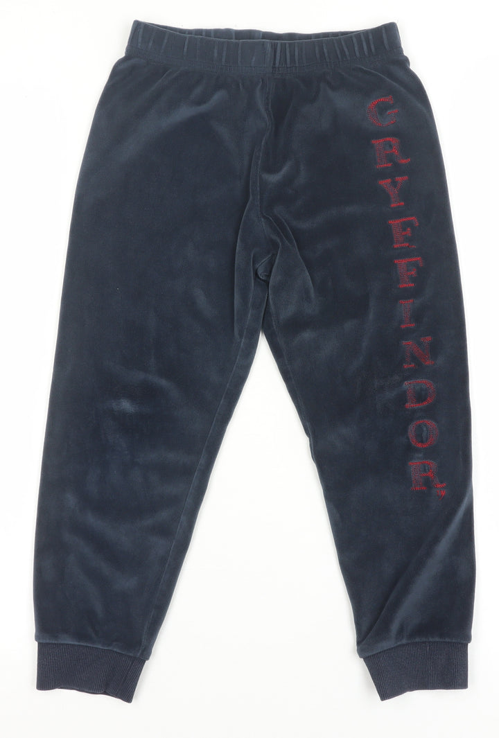Marks and Spencer Boys Blue Gryffindor Velour Pyjama Pants 6-7 Years