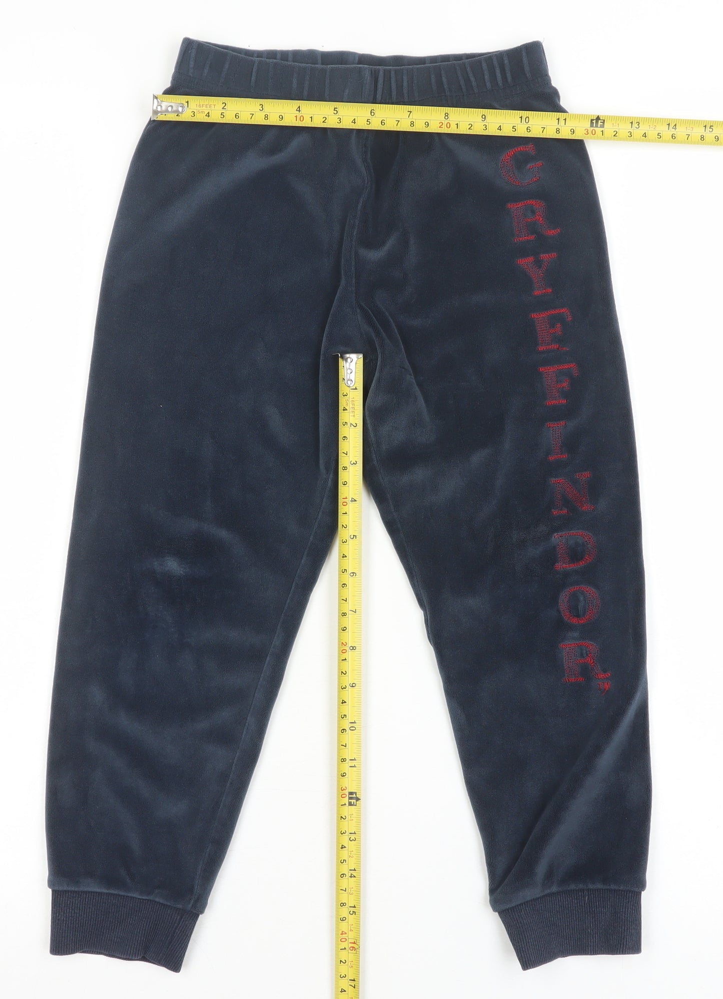 Marks and Spencer Boys Blue Gryffindor Velour Pyjama Pants 6-7 Years