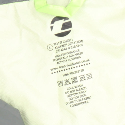 Tenn Outdoors Men's Green L Reflective Windbreaker Jacket