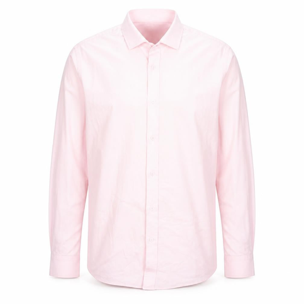 Primark Men's Pink 2XL Slim Fit Long Sleeve Formal Dress Shirt