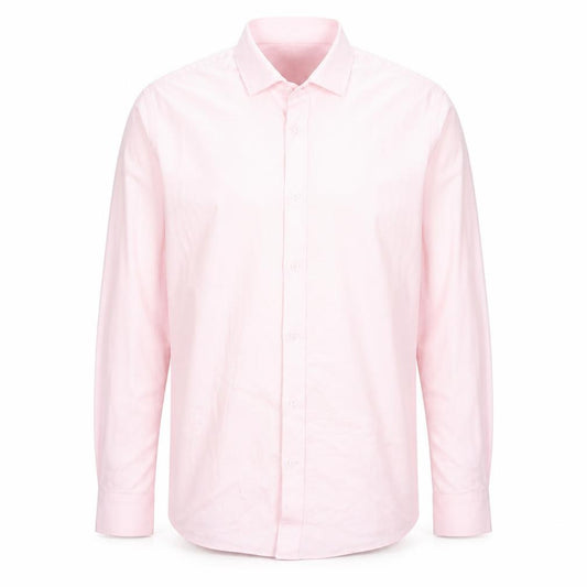 Primark Men's Pink 2XL Slim Fit Long Sleeve Formal Dress Shirt