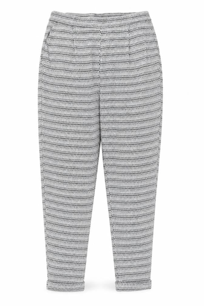 F&F Womens Grey Geometric Tapered Trousers Size 18