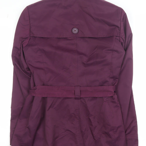 John Lewis Women's Purple Belted Trench Coat Size 12