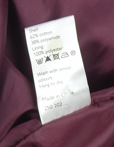 John Lewis Women's Purple Belted Trench Coat Size 12