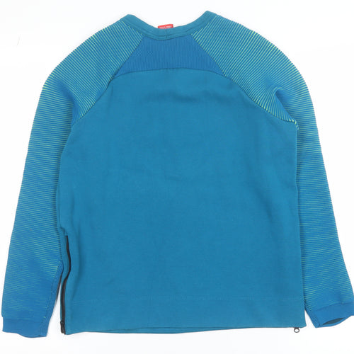 Nike Men's Blue Long Sleeve Pullover Sweatshirt Size L Sports Style