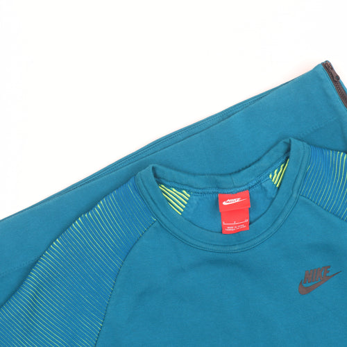 Nike Men's Blue Long Sleeve Pullover Sweatshirt Size L Sports Style