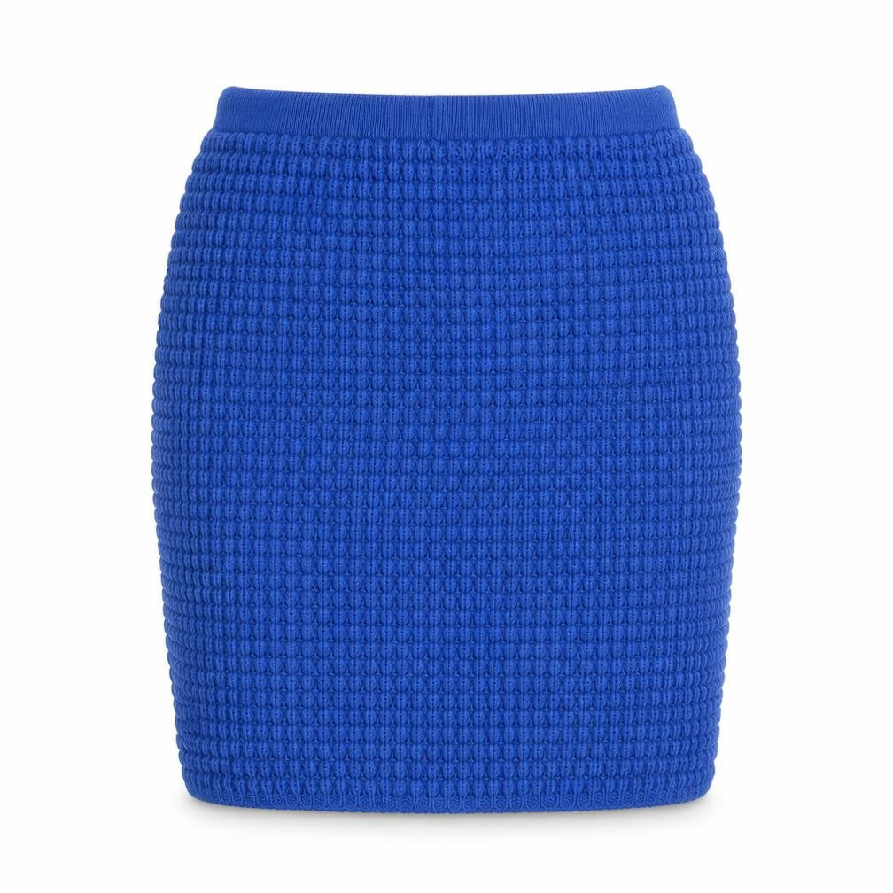 Miss Selfridge Women Blue S Knit Stretch Mini Skirt